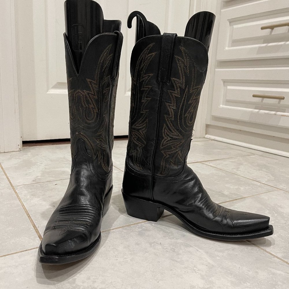 Women's Black Cassidy Luccese Boots-8.5